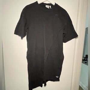 Adidas Asymmetrical tshirt dress black Cotten